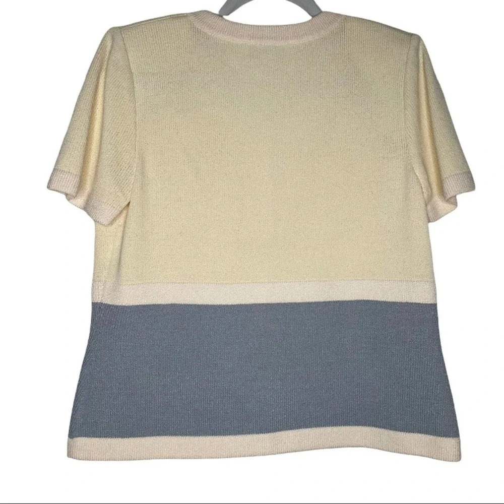 ST. JOHN by Marie Grey Santana Knit VINTAGE matching outfit sz 6! Skirt & button - Picture 8 of 11